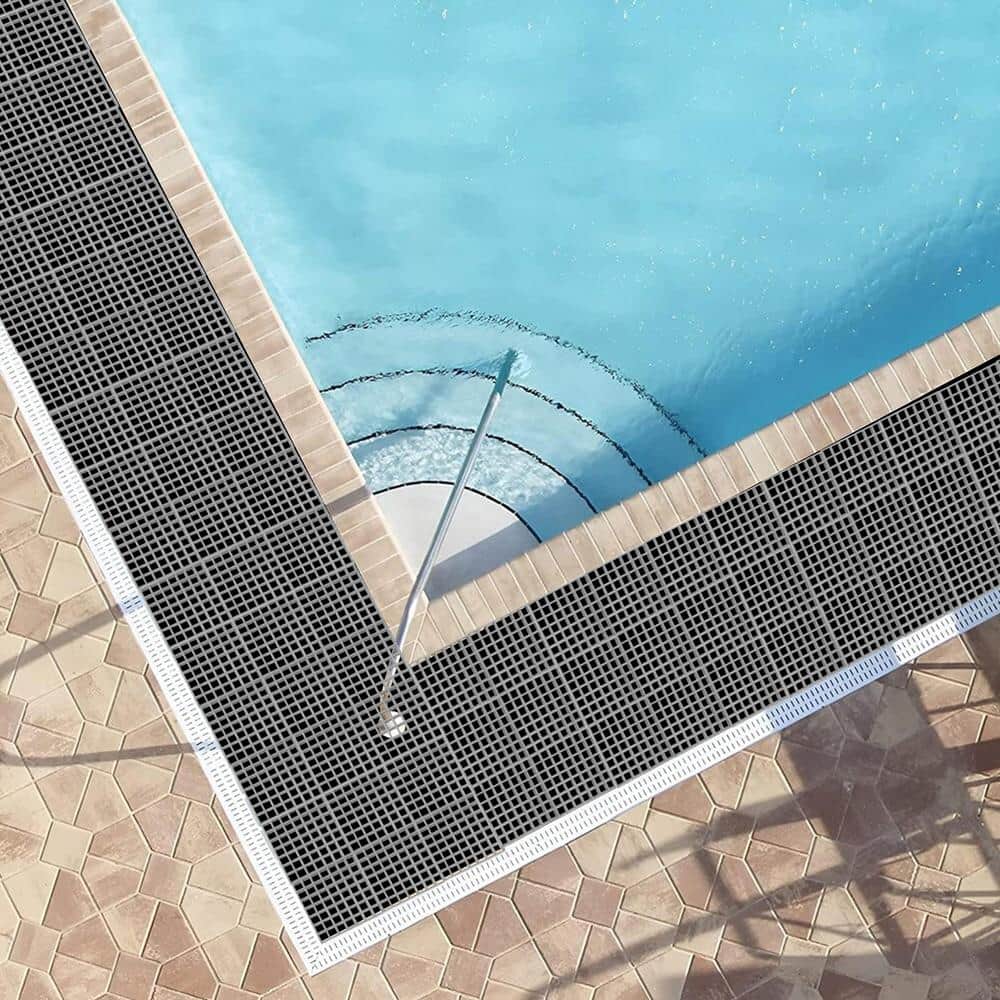 Wellco 10.6 in. x 10.6 in. x 1 in. Gray Fiberglass Molded Grating, Paver,1.5 in. x 1.5 in. x 1 in. (4-Pack)