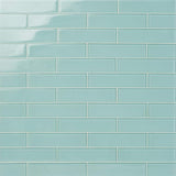 Ivy Hill Tile Contempo Light Green 2 in. x 8 in. x 8mm Polished Glass Floor and Wall Tile (36 pieces 4 sq.ft./Box)