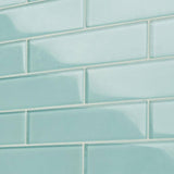 Ivy Hill Tile Contempo Light Green 2 in. x 8 in. x 8mm Polished Glass Floor and Wall Tile (36 pieces 4 sq.ft./Box)