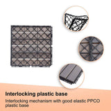 Afoxsos 1 ft. x 1 ft. Light Grey Wood Interlocking Deck Tiles Striped Pattern All-Weather for Patio, Balcony Pool Side (30-Pack)