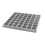 Wellco Fiberglass Molded Grating Composite for Floors Outdoor Drain Cover Deck Tile, 1.5x1.5x1in, 1x1ft, Gray, Gritted