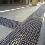 Wellco Fiberglass Molded Grating Composite for Floors Outdoor Drain Cover Deck Tile, 1.5x1.5x1in, 2x4ft, Gray, Gritted