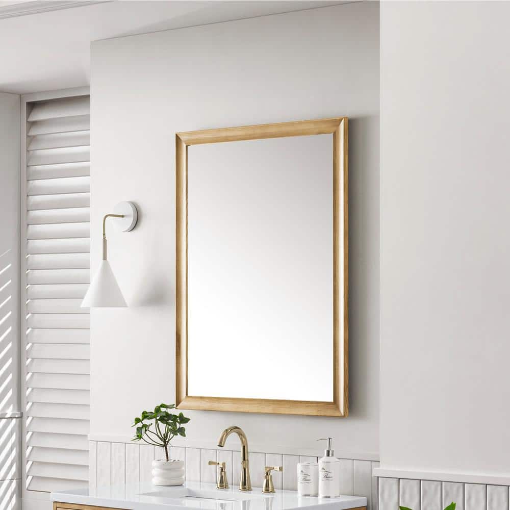 James Martin Vanities Glenbrooke 30" x 40" Light Natural Oak Vanity Mirror