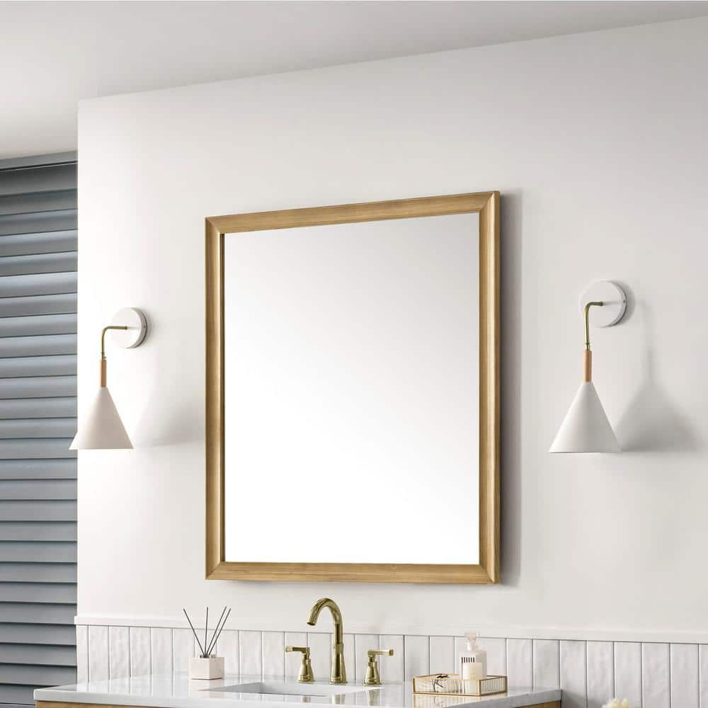 James Martin Vanities Glenbrook 36" x 40" Vanity Mirror - Light Natural Oak