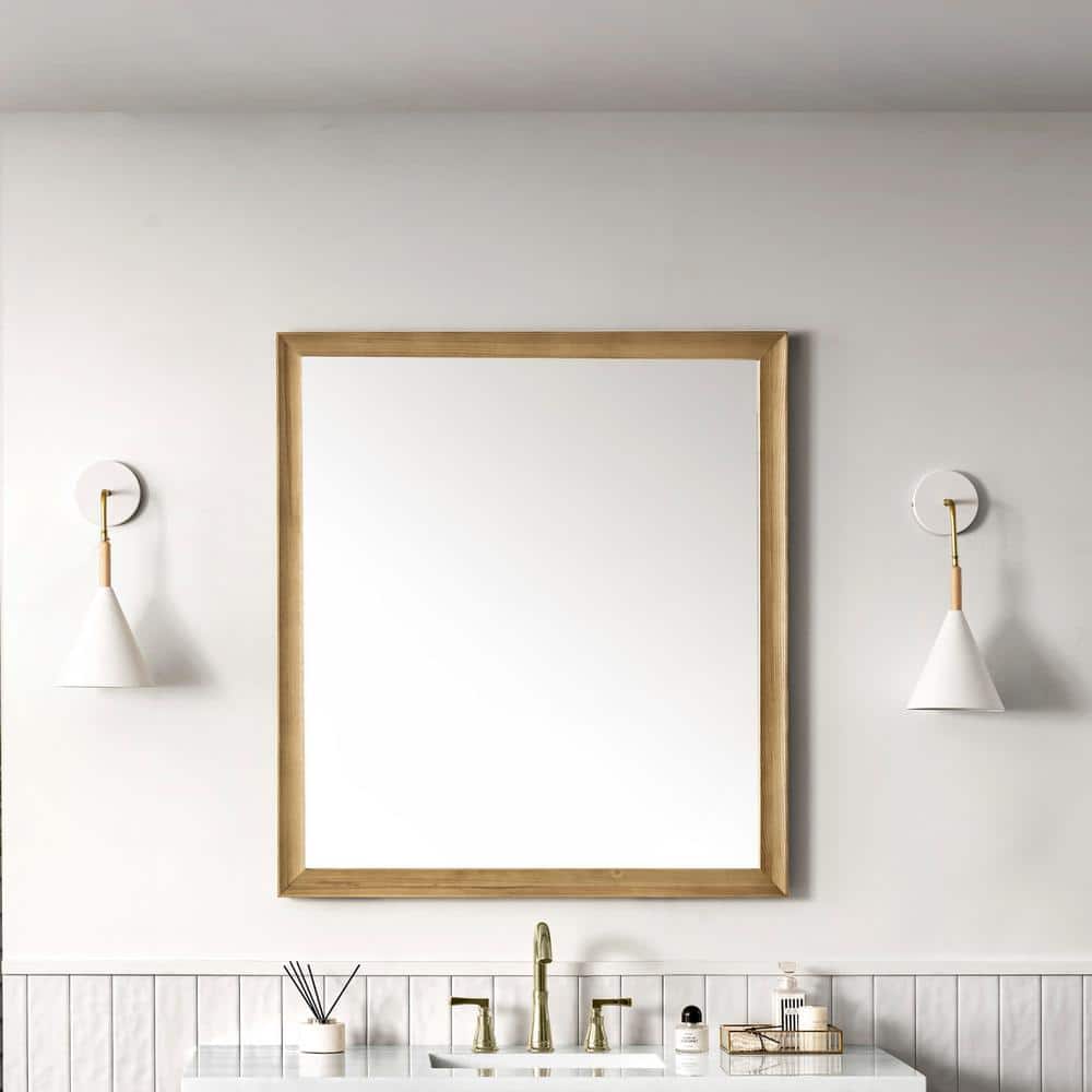 James Martin Vanities Glenbrook 36" x 40" Vanity Mirror - Light Natural Oak