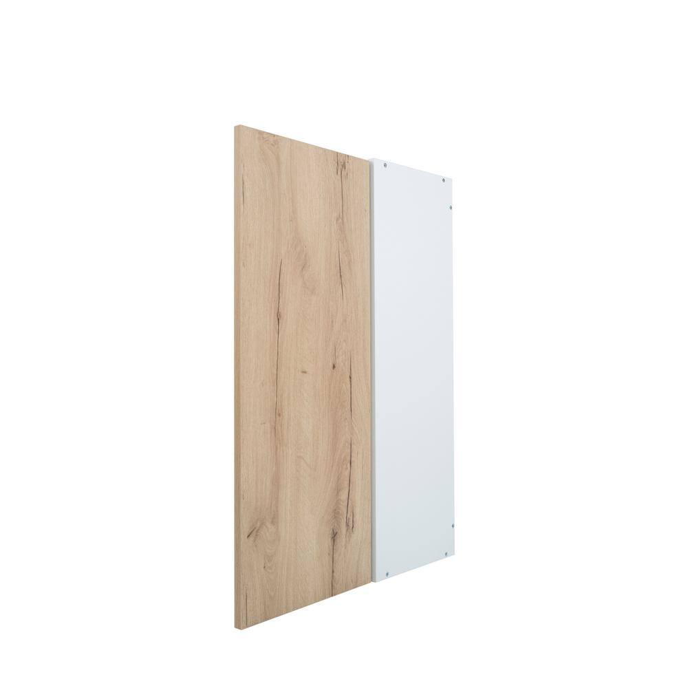 Cambridge Radiance 21 in. W x 12 in. D x 36 in. H Ready to Assemble Slab Wall Kitchen Cabinet in Light Oak