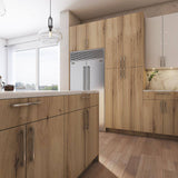 Cambridge Radiance 21 in. W x 12 in. D x 36 in. H Ready to Assemble Slab Wall Kitchen Cabinet in Light Oak