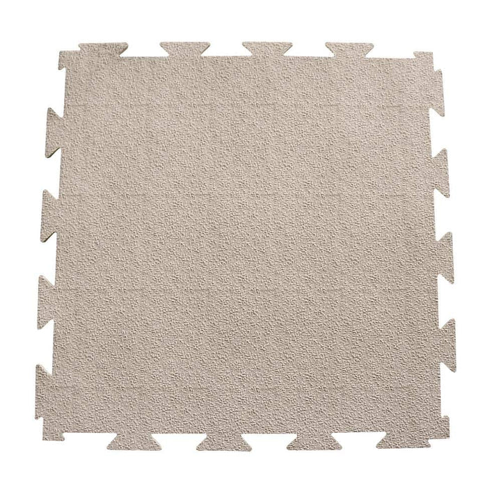 Rubber-Cal Terra-Flex 1/4 in. x 24 in. x 24 in. Light Tan Interlocking Flooring (10-Pack, 40 sq. ft.)