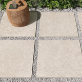 Pietra Limestone White 24 in. x 24 in. x 0.75 in. Stone-Look Porcelain Paver (Case of 2)