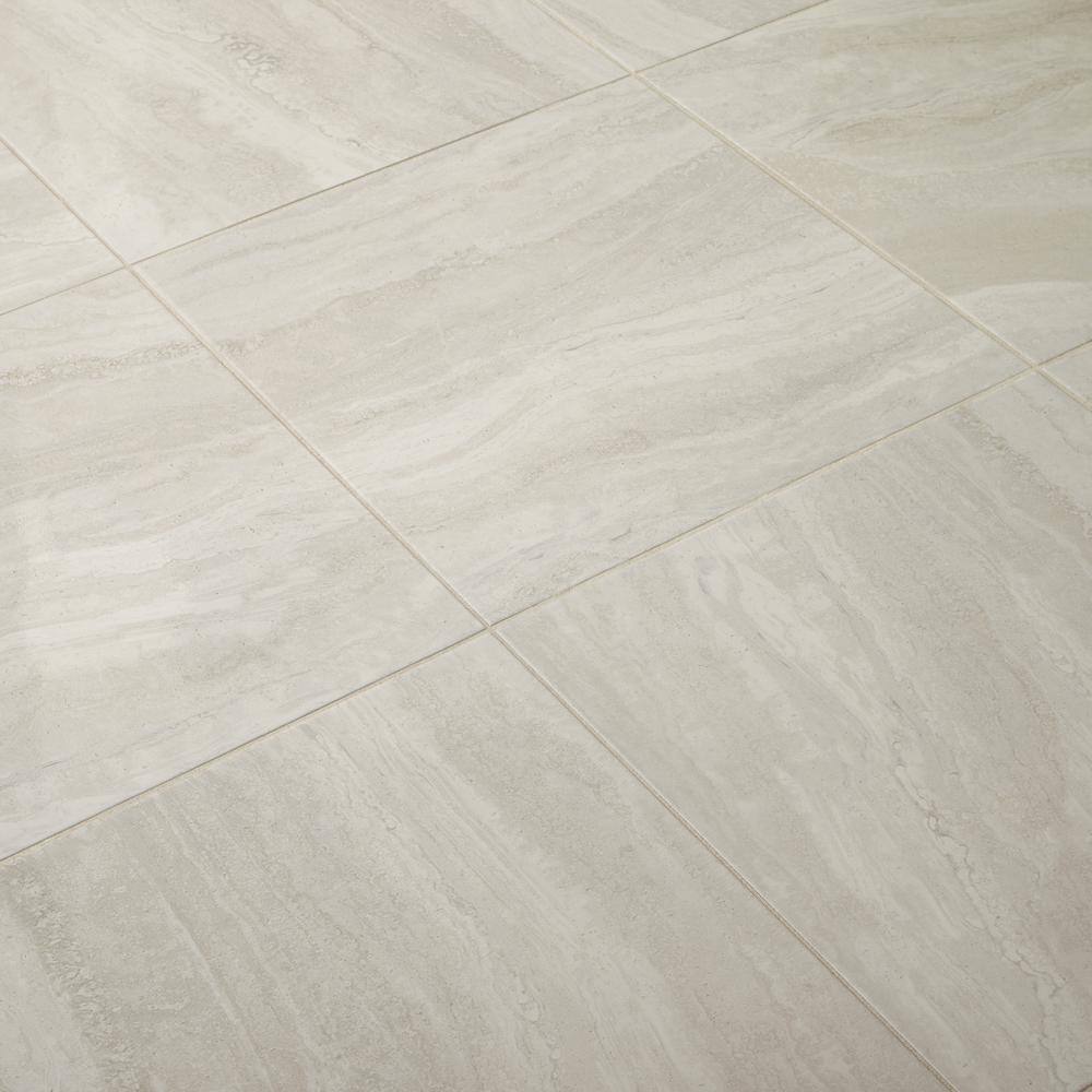 Daltile Hamilton Linear Gray 18 in. x 18 in. Ceramic Floor and Wall Tile (17.76 sq. ft. / case)