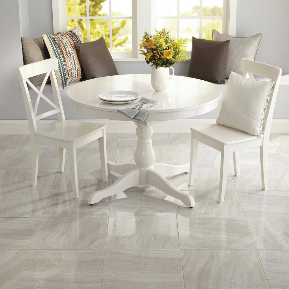 Daltile Hamilton Linear Gray 18 in. x 18 in. Ceramic Floor and Wall Tile (17.76 sq. ft. / case)