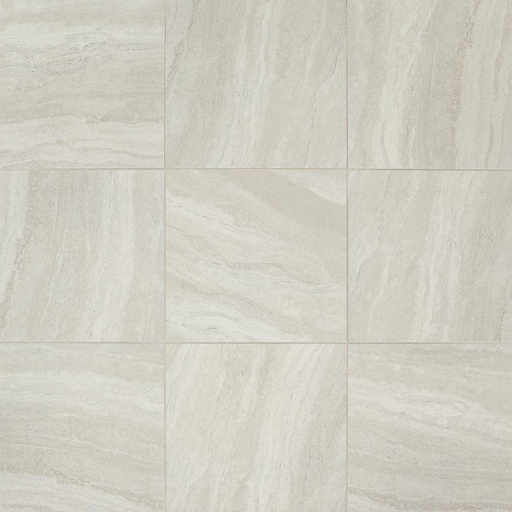 Daltile Hamilton Linear Gray 18 in. x 18 in. Ceramic Floor and Wall Tile (17.76 sq. ft. / case)