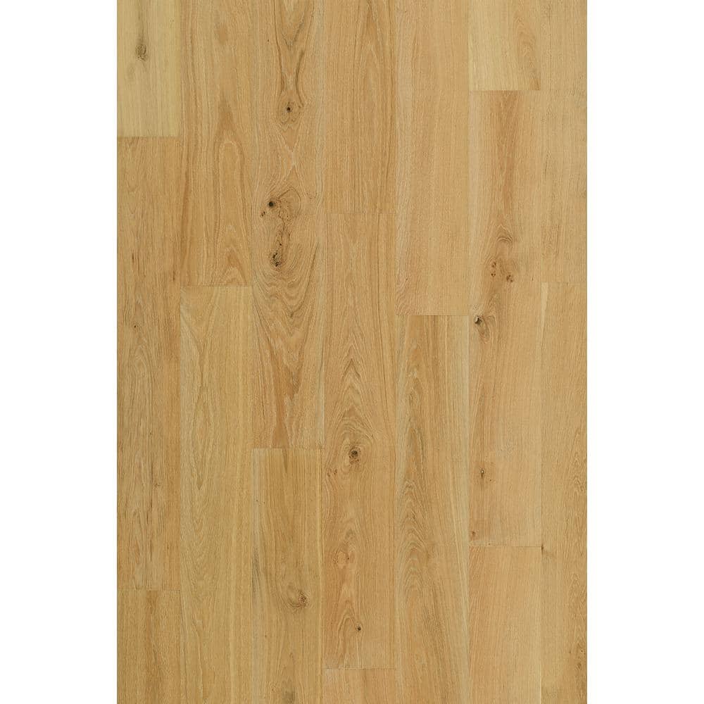 Pergo Defense+ Linen Oak 3/8 in. T x 7.5 in. W Click Lock W Brushed Distressed Engineered Hardwood Flooring (24.5 sq.ft./case)