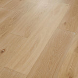 Pergo Defense+ Linen Oak 3/8 in. T x 7.5 in. W Click Lock W Brushed Distressed Engineered Hardwood Flooring (24.5 sq.ft./case)