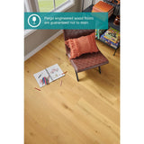 Pergo Defense+ Linen Oak 3/8 in. T x 7.5 in. W Click Lock Distressed Engineered Hardwood Flooring (1104.3 sq.ft./pallet)