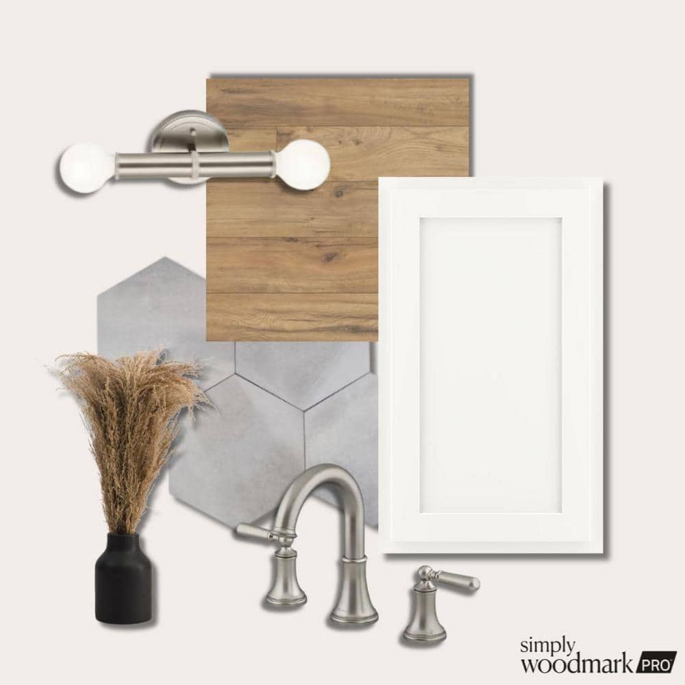 Shaker Partial Overlay 18 in. W x 24 in. D x 84 in. H Plywood Assembled Utility Kitchen Cabinet in Linen White