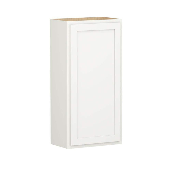 Shaker Partial Overlay 21 in. W x 12 in. D x 42 in. H Plywood Assembled Wall Kitchen Cabinet in Linen White