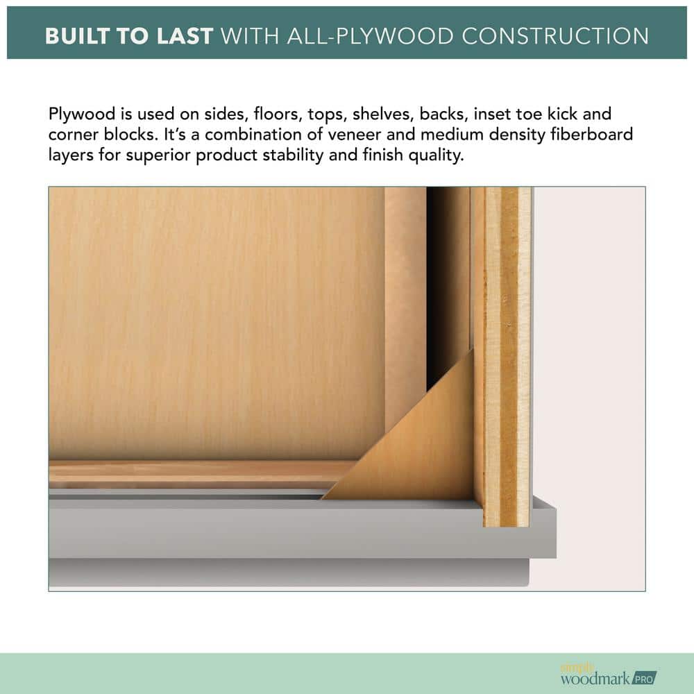 Shaker Partial Overlay 27 in. W x 12 in. D x 42 in. H Plywood Assembled Wall Kitchen Cabinet in Linen White