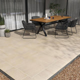 MSI Living Style Beige 2cm. x 18 in. x 36 in. Matte Porcelain Stone Look Paver (9 sq. ft./Case)