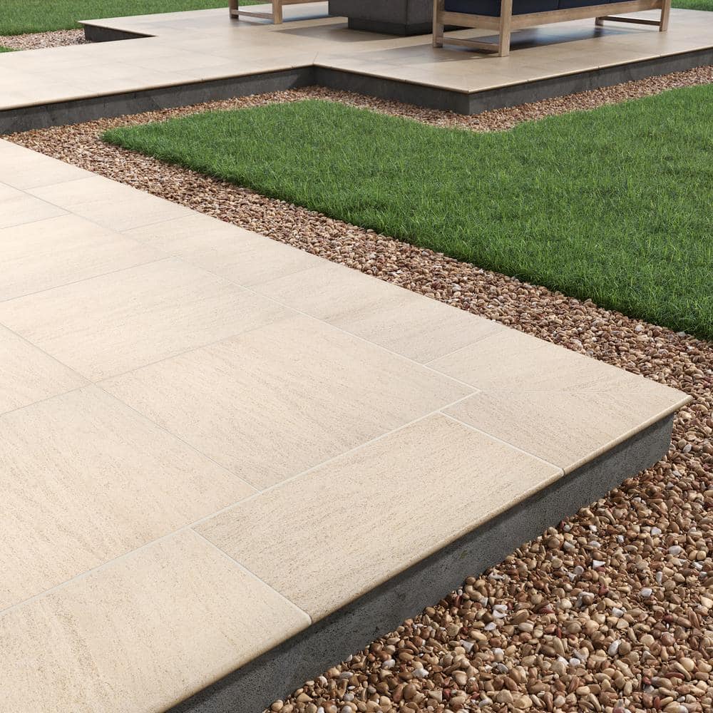 MSI Living Style Beige 2cm. x 18 in. x 36 in. Matte Porcelain Stone Look Paver (9 sq. ft./Case)