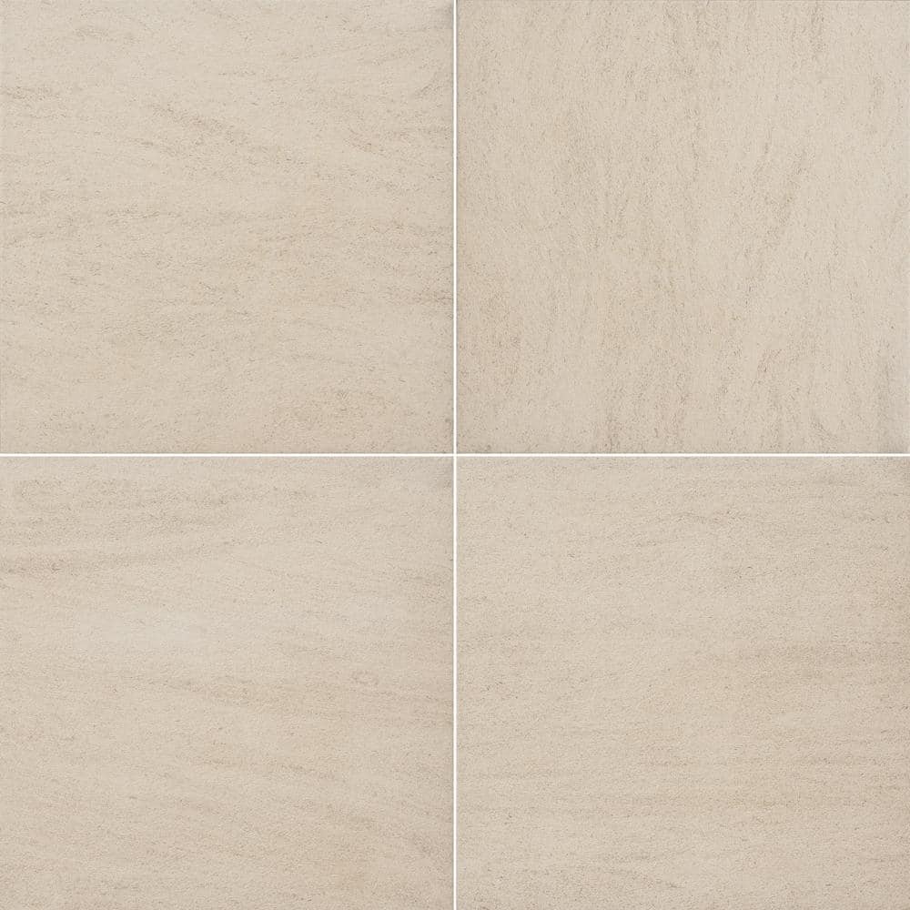 MSI Living Style Beige 2 cm. x 24 in. x 24 in. Matte Porcelain Stone Look Paver (8 sq. ft./Case)