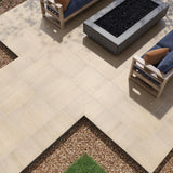 MSI Living Style Beige 2 cm. x 24 in. x 24 in. Matte Porcelain Stone Look Paver (8 sq. ft./Case)