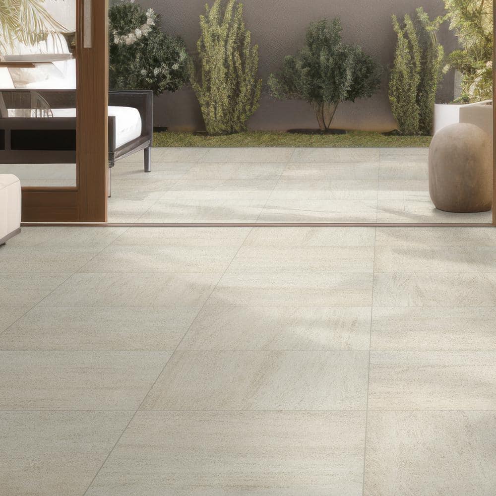 MSI Living Style Beige 2 cm. x 24 in. x 24 in. Matte Porcelain Stone Look Paver (8 sq. ft./Case)