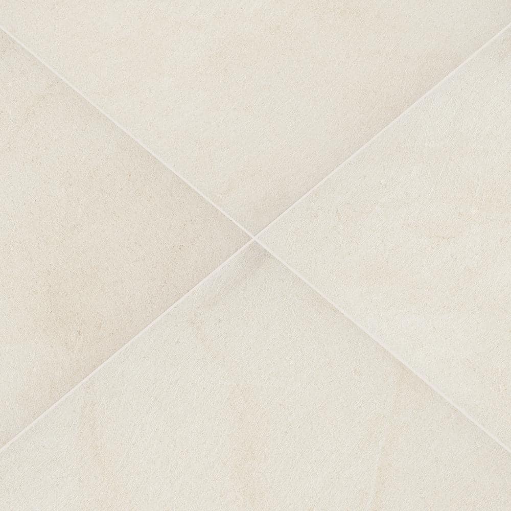 MSI Living Style Cream 2 cm. x 24 in. x 24 in. Matte Porcelain Stone Look Paver (8 sq. ft./Case)