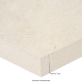 MSI Living Style Pearl 2 cm. x 18 in. x 36 in. Matte Porcelain Stone Look Paver (9 sq. ft./Case)