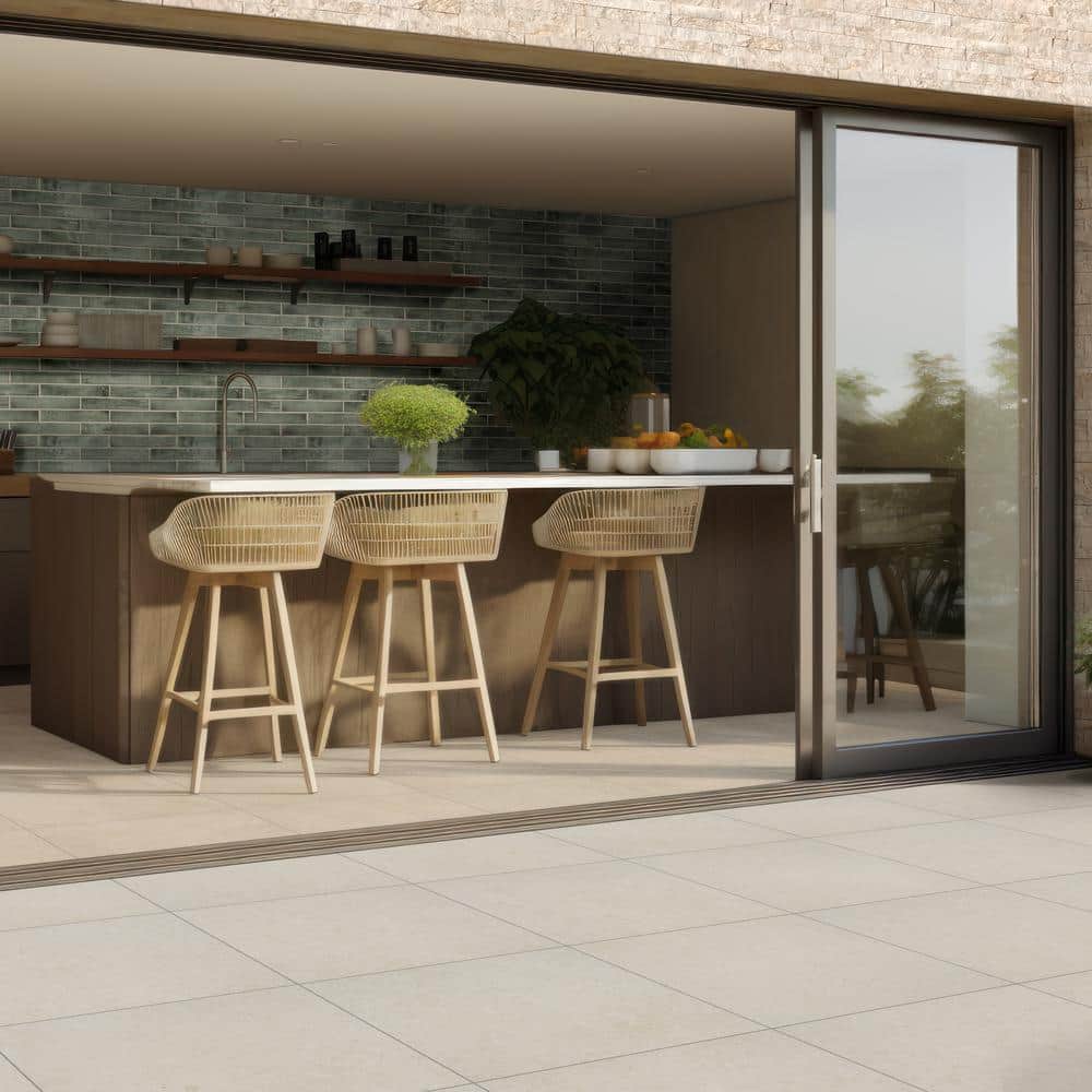 MSI Living Style Pearl 2 cm x 24 in. x 24 in. Matte Porcelain Stone Look Paver (512 sq. ft./Pallet)