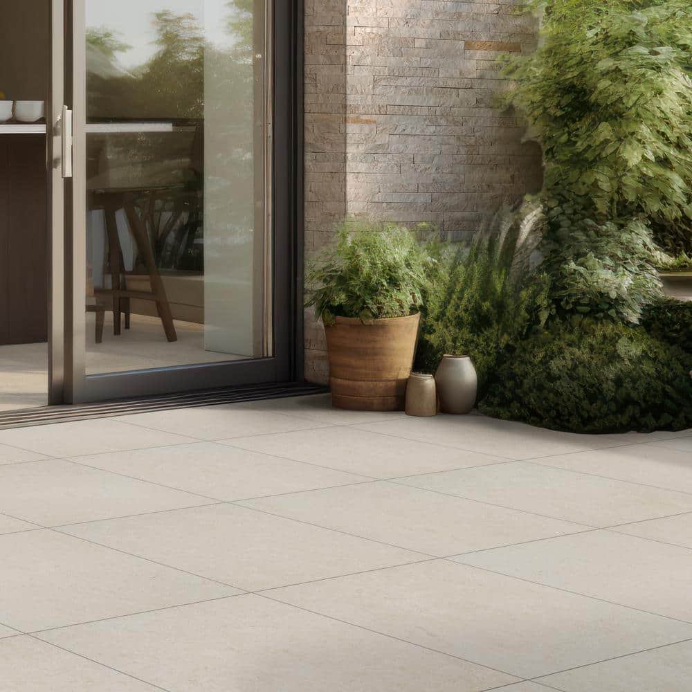 MSI Living Style Pearl 2 cm x 24 in. x 24 in. Matte Porcelain Stone Look Paver (512 sq. ft./Pallet)