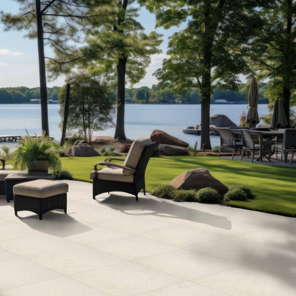 MSI Living Style Pearl 2 cm x 24 in. x 24 in. Matte Porcelain Stone Look Paver (512 sq. ft./Pallet)