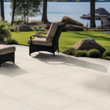 MSI Livingstyle Pearl 2 cm. x 24 in. x 24 in. Matte Porcelain Stone Look Paver (8 sq. ft./Case)