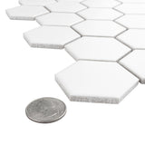 Metro 2" Hex Matte White 11-1/8 in. x 12-5/8 in. Porcelain Mosaic Tile (10.0 sq. ft./Case)