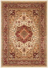 Safavieh Lyndhurst Heriz 12 x 18 Ivory/Red Indoor Floral/Botanical Oriental Area Rug