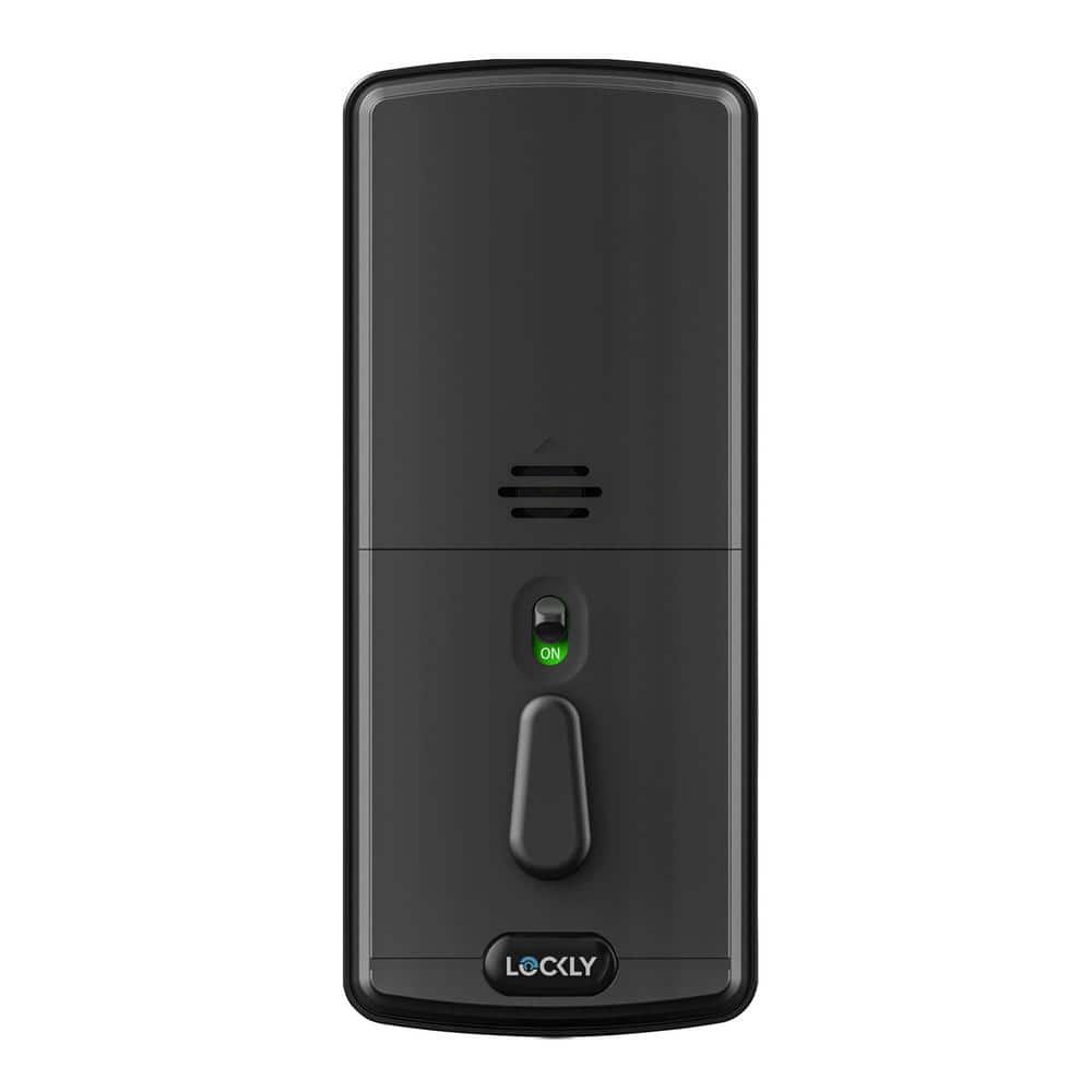 Lockly Secure Plus Matte Black Deadbolt WiFi Smart Lock with 3D Fingerprint, Touchscreen Keypad, works with Hey Google/Alexa