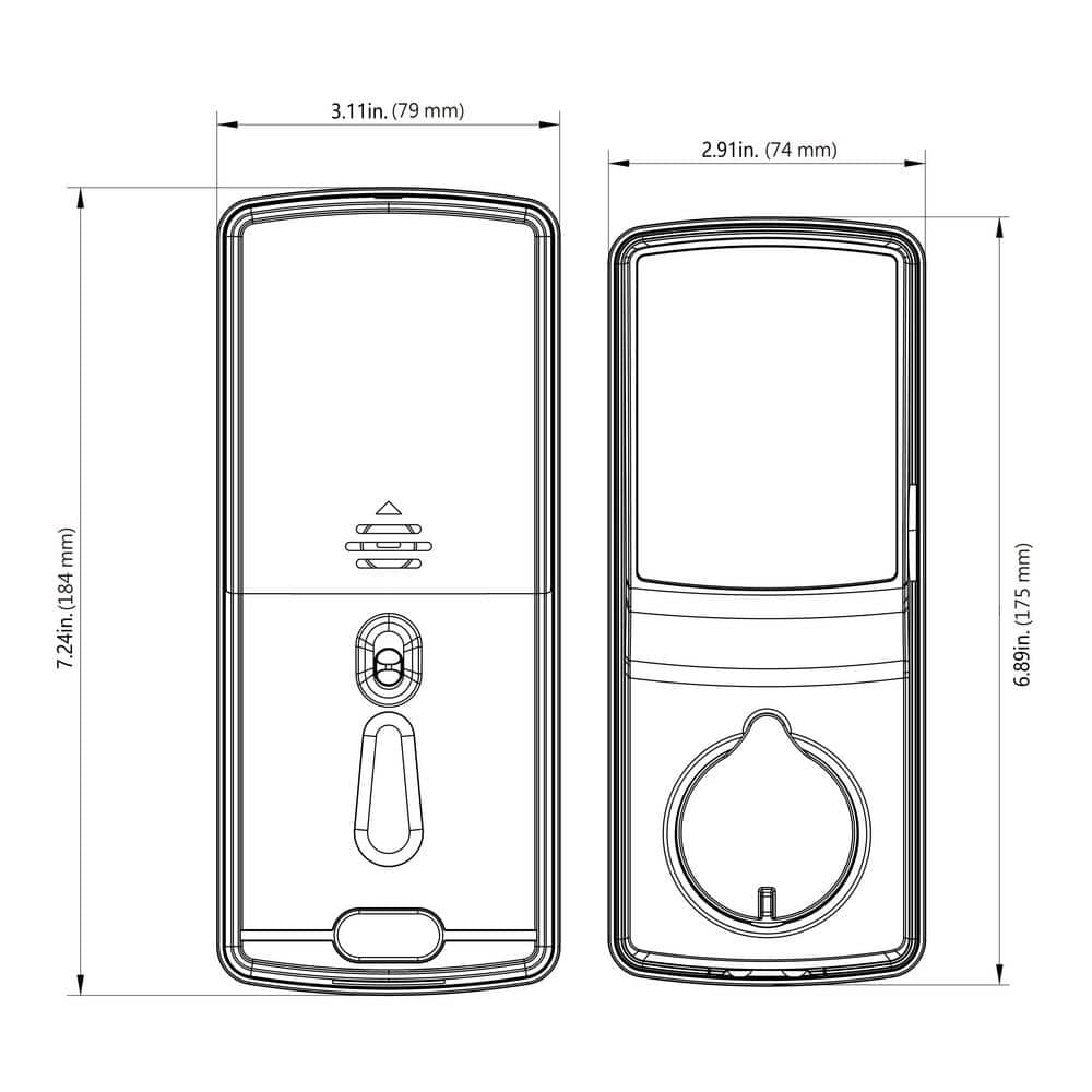 Lockly Secure Pro Satin Nickel Deadbolt WiFi Smart Lock with 3D Fingerprint, Hack-proof Keypad, Mobile app, Alexa/Hey Google