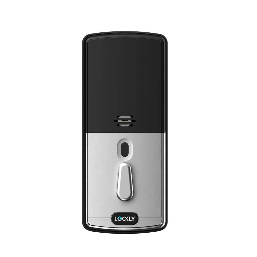 Lockly Model-S Satin Nickel Single-Cylinder Deadbolt Smart Lock with Hack-proof Touchsreen Keypad and Mobile App Control