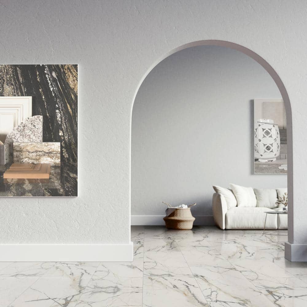 MSI Lockson Mix 16 in. x 32 in. Polished Porcelain Stone Look Floor and Wall Tile (13.56 sq. ft./Case)