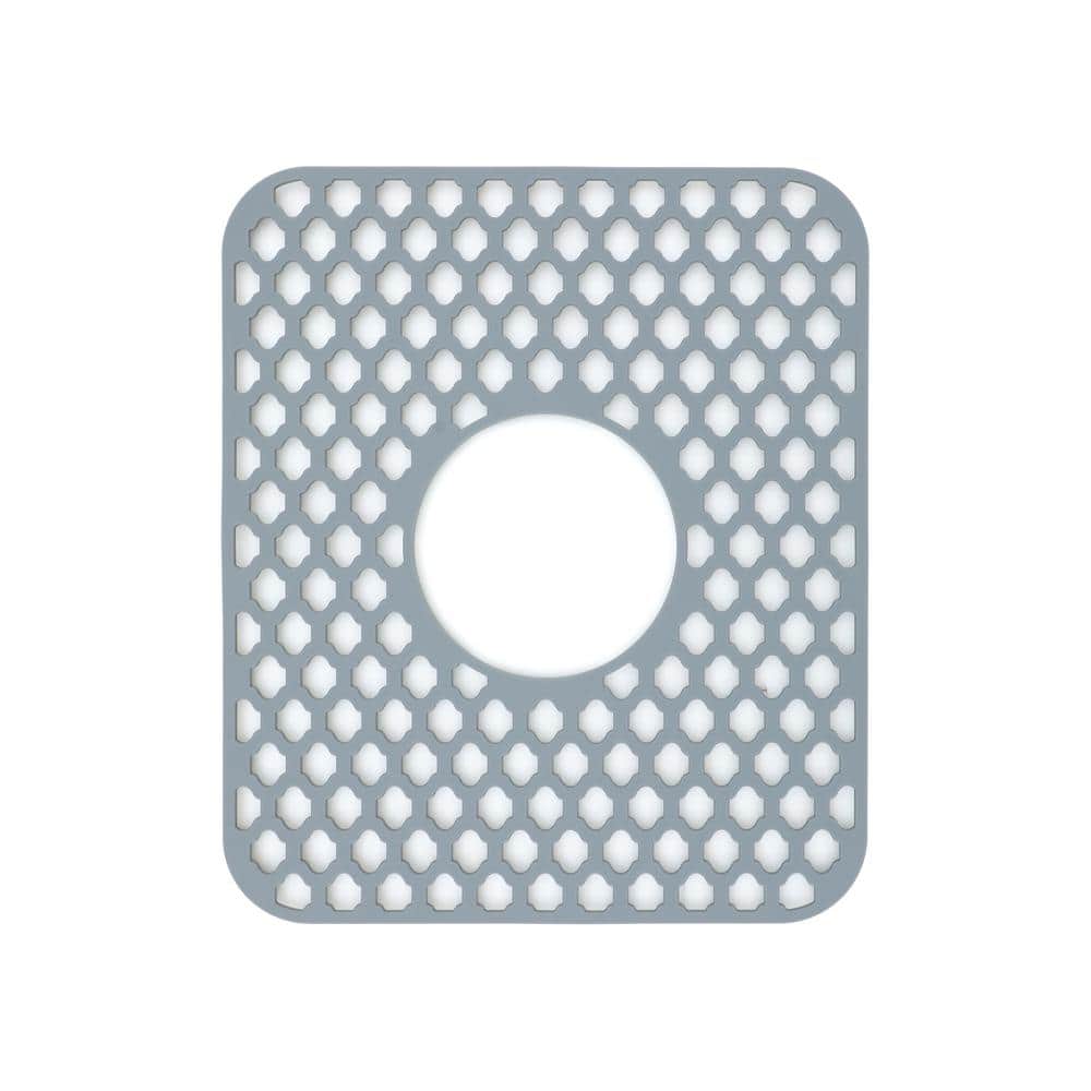 LORDEAR Silicone Kitchen Sink Bottom Grid, 14x11 Inch, Grey