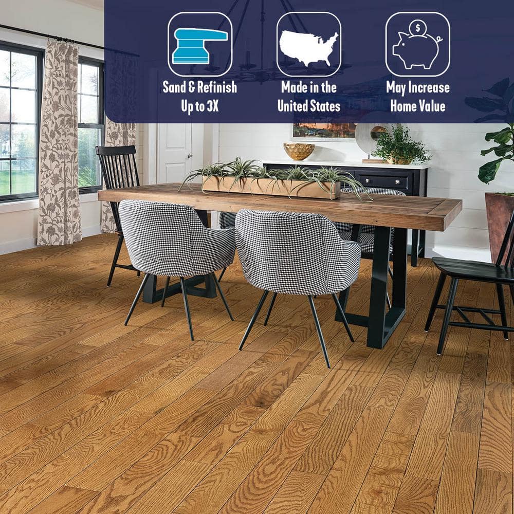 Bruce Plano Field and Woodlands Red Oak 3/4 in. T x 5 in. W Smooth Solid Hardwood Flooring (23.5 sq.ft./ctn)