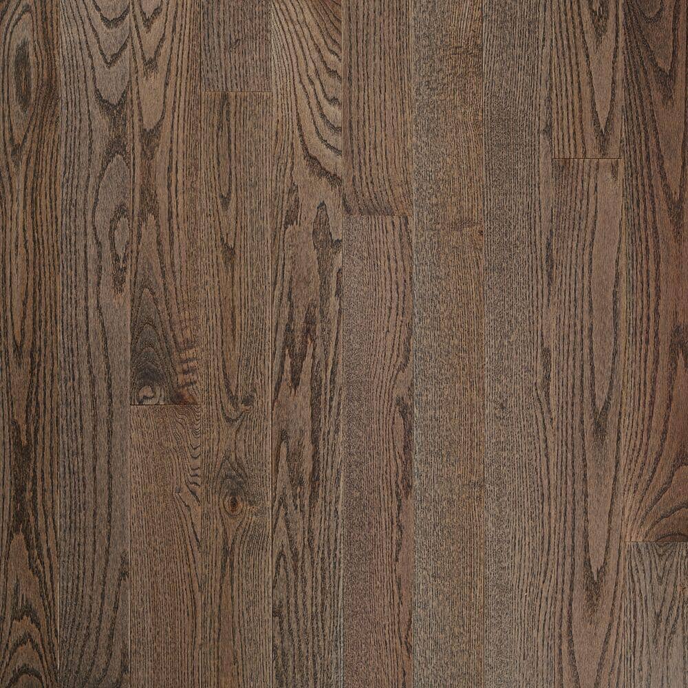Bruce Plano Low Gloss Gray Oak 3/4 in. T x 4 in. W Smooth Solid Hardwood Flooring (18.5 sq.ft./ctn)