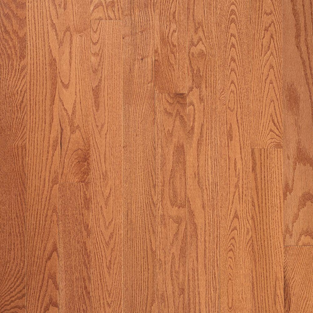 Bruce Plano Low Gloss Gunstock Oak 3/4 in. T x 4 in. W Smooth Solid Hardwood Flooring (18.5 sq.ft./ctn)