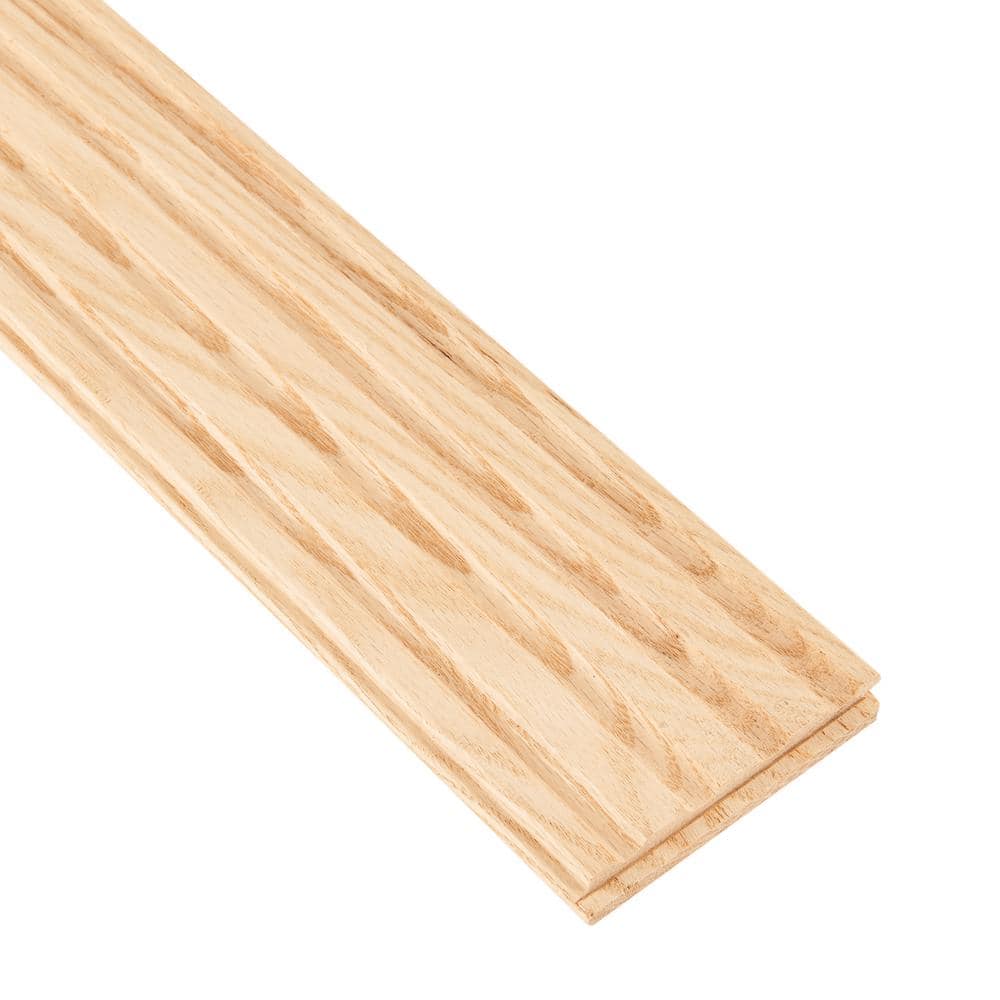 Bruce Plano Low Gloss Gunstock Oak 3/4 in. T x 5 in. W Smooth Solid Hardwood Flooring (23.5 sq.ft./ctn)
