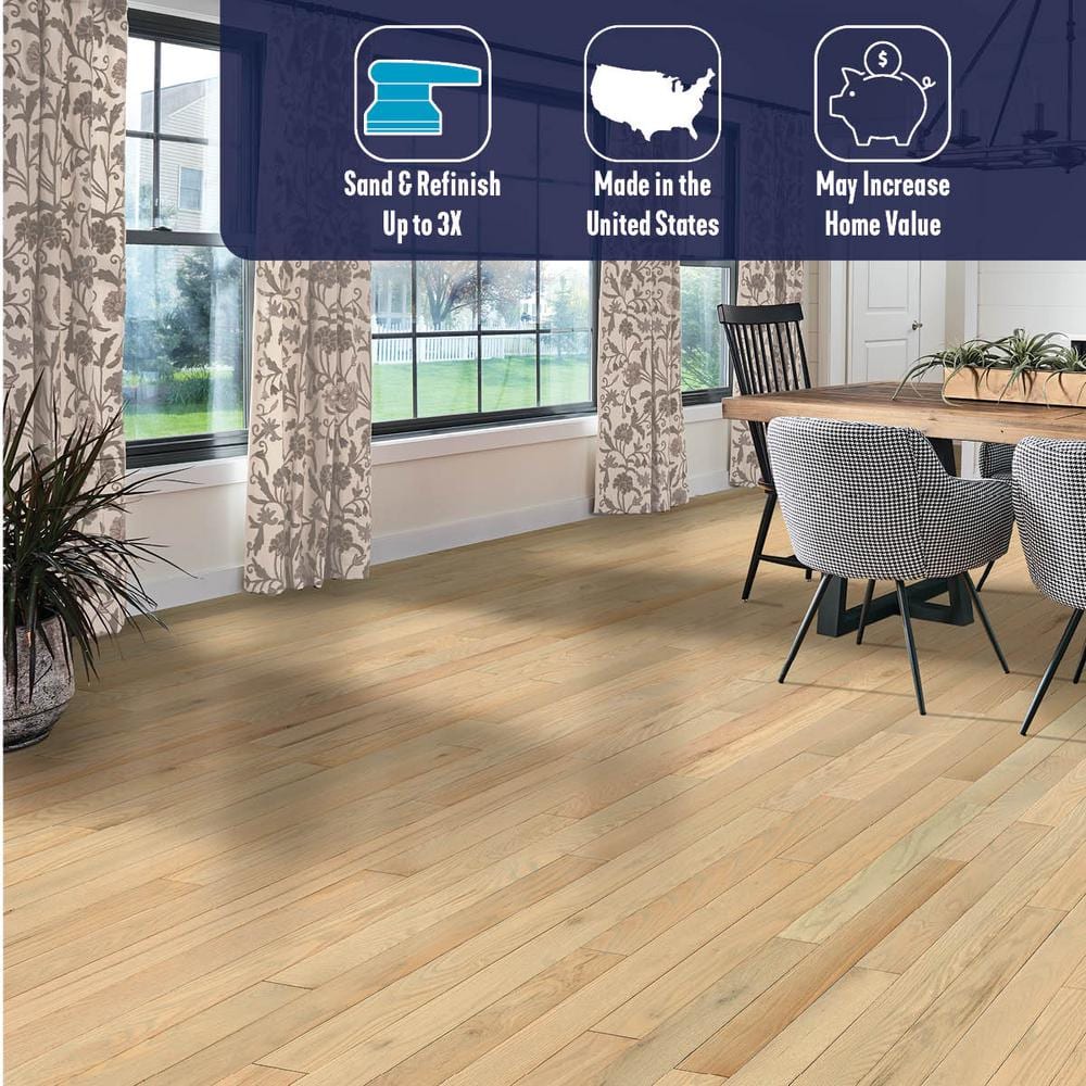 Bruce Plano Light Warmth Red Oak 3/4 in. T x 3-1/4 in. W Smooth Solid Hardwood Flooring (22 sq.ft./ctn)