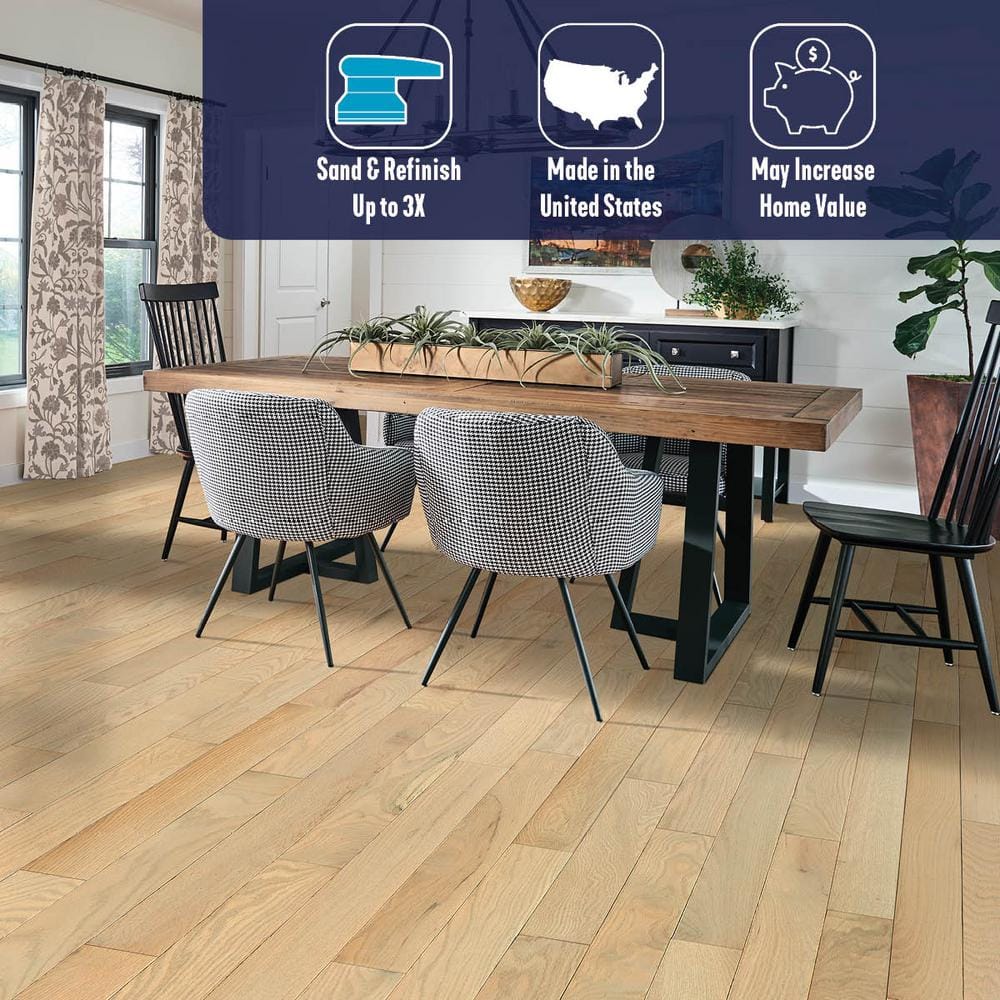 Bruce Plano Light Warmth Red Oak 3/4 in. T x 5 in. W Smooth Solid Hardwood Flooring (23.5 sq.ft./ctn)