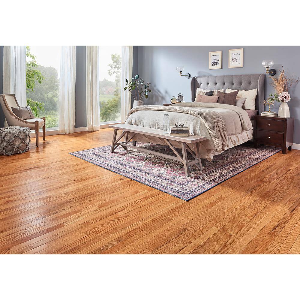 Bruce Plano Low Gloss Marsh Oak 3/4 in. T x 2-1/4 in. W Smooth Solid Oak Hardwood Flooring (20 sq.ft./ctn)