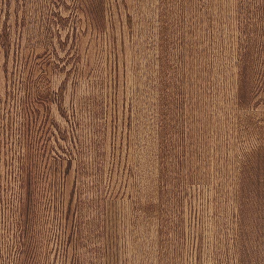 Bruce Plano Low Gloss Saddle Oak 3/4 in. T x 3-1/4 in. W Smooth Solid Hardwood Flooring (22 sq.ft./ctn)