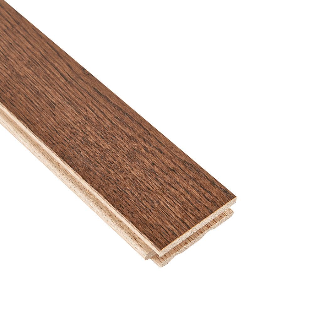 Bruce Plano Low Gloss Saddle Oak 3/4 in. T x 3-1/4 in. W Smooth Solid Hardwood Flooring (22 sq.ft./ctn)