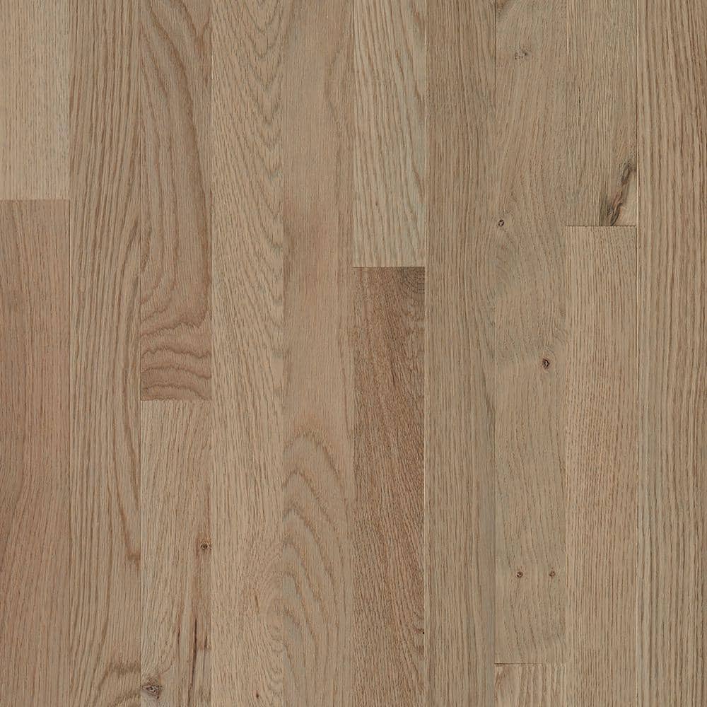 Bruce Plano Low Gloss Taupe Oak 3/4 in. T x 2-1/4 in. W Smooth Solid Hardwood Flooring (20 sq.ft./ctn)